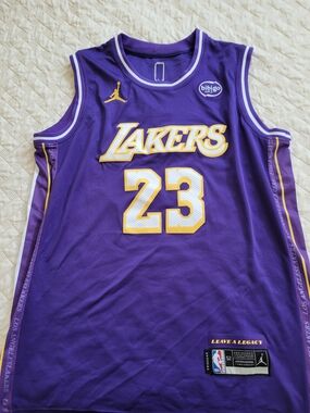Nike Jordan Los Angeles Lakers Purple #23 Basketball Jersey